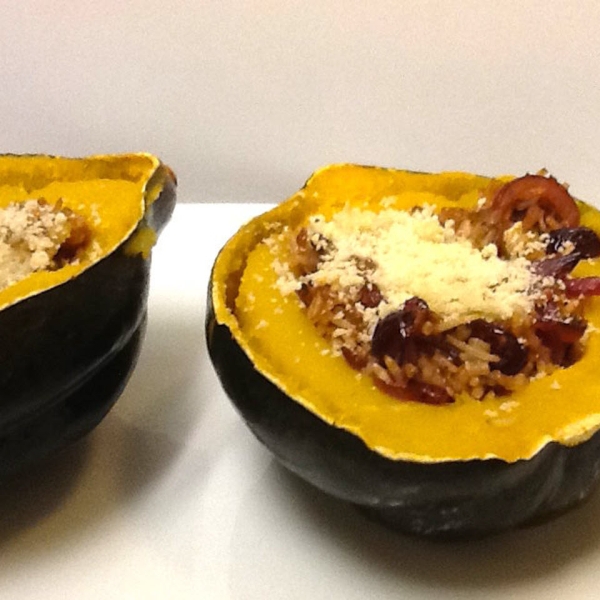 Vegetarian Stuffed Acorn Squash