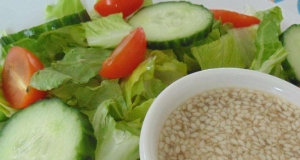 Sweet and Sour Sesame Seed Salad Dressing