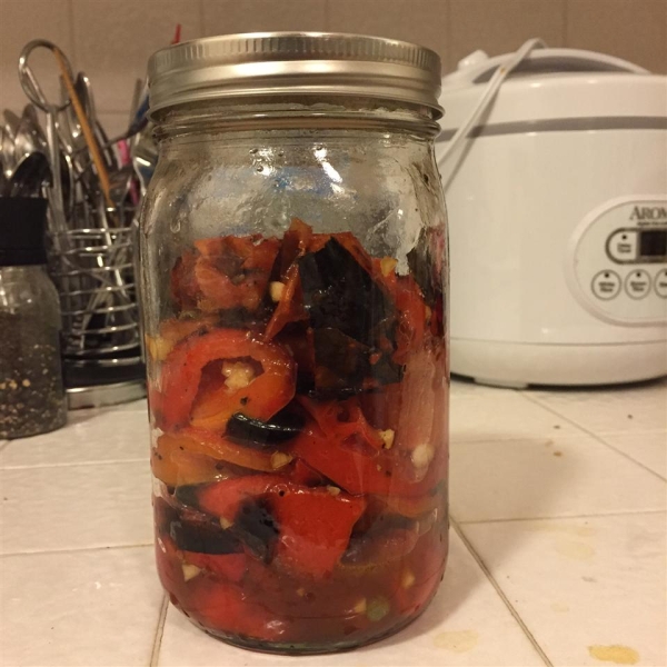 Roasted Bell Peppers with Simple Vinaigrette