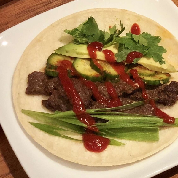 Korean-Style Bulgogi Beef Tacos