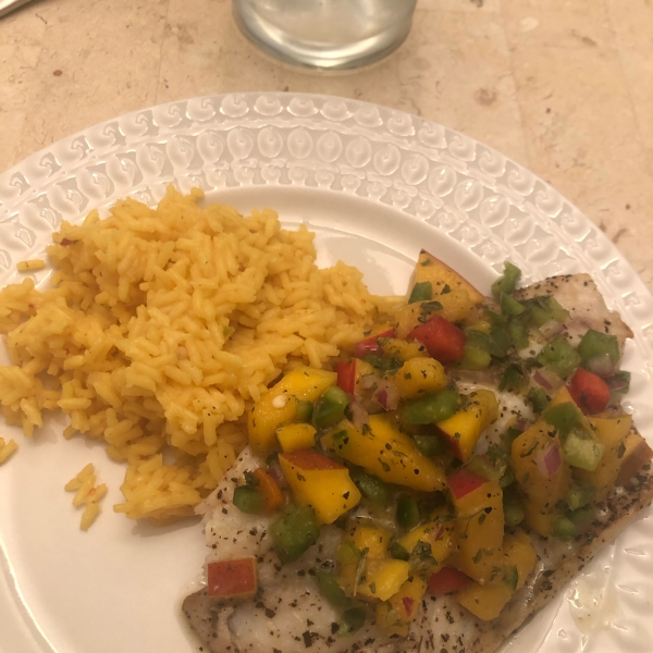 Grilled Tilapia and Mango Salsa