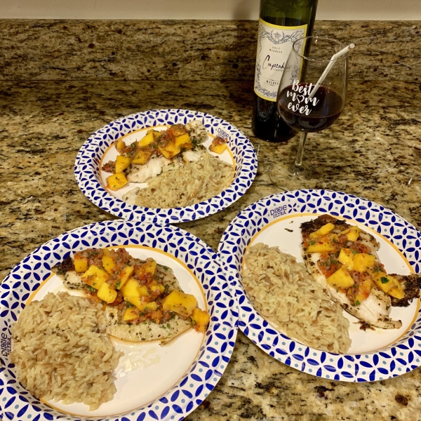 Grilled Tilapia and Mango Salsa