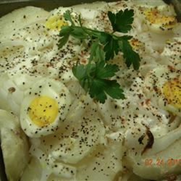 Ukraine Baked Potato Salad