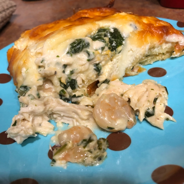 Sausage Spinach Alfredo Lasagna