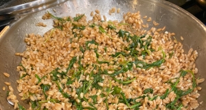 Healthy Warm Farro Salad