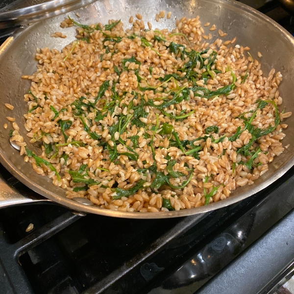 Healthy Warm Farro Salad