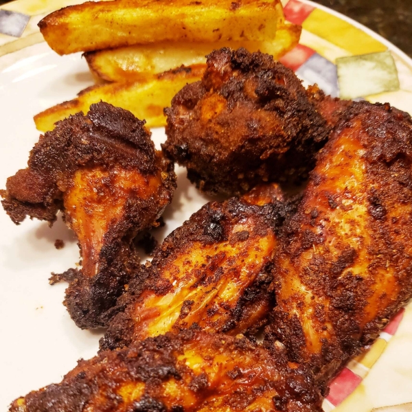 Dry-Rub Air-Fried Chicken Wings