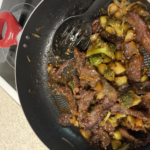 Mongolian Beef and Spring Onions