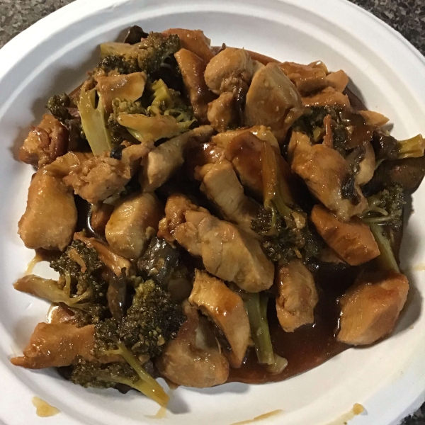 Teriyaki Chicken with Mushrooms and Broccoli
