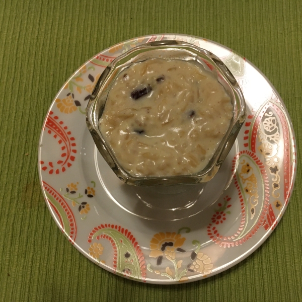 Healthier Creamy Rice Pudding