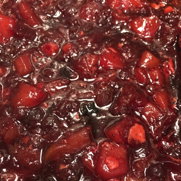 Cranberry Sauce with Honey and Pears