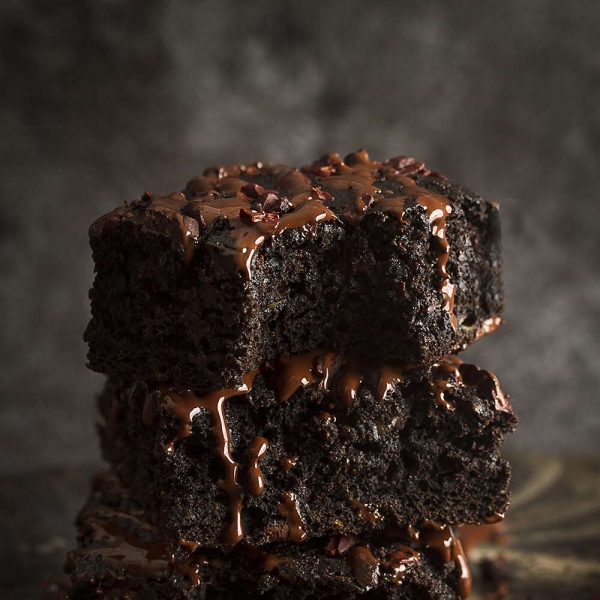 Gluten-Free Vegan Dark Chocolate Brownies