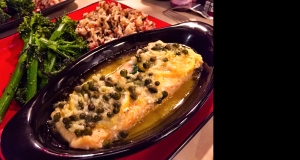 Dave's Baked Salmon with Garlic-Butter Sauce