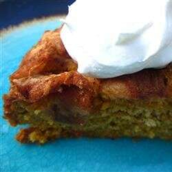 Pumpkin Cake with Apple Top