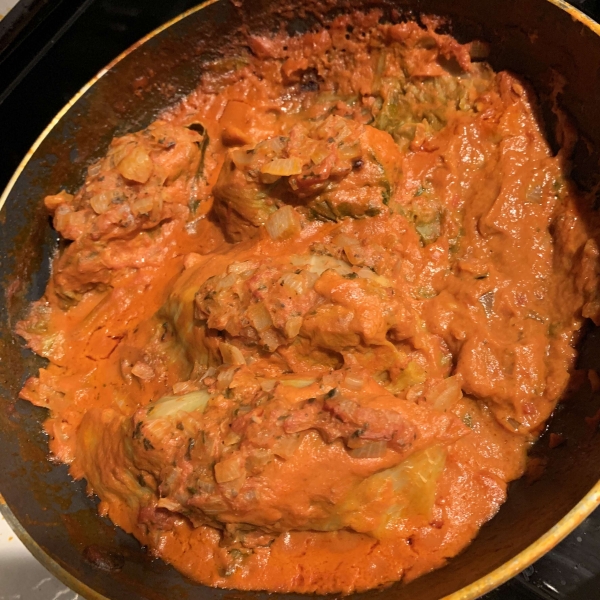 Russian Cabbage Rolls with Gravy