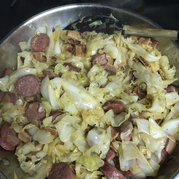Fried Cabbage and Bacon