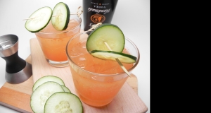 Spicy Sparkling Cucumber Cocktail