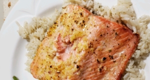 Lemon-Garlic Air Fryer Salmon