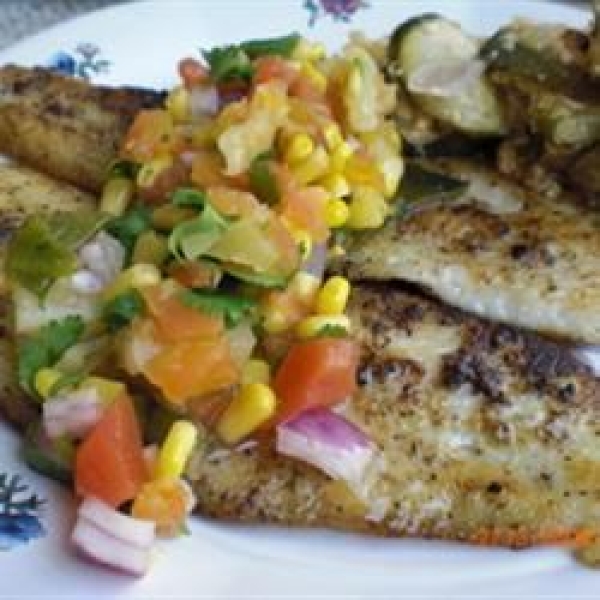 Catfish with Tropical Fruit Salsa