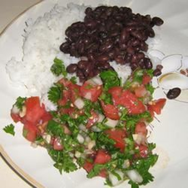 Black Beans with Pico de Gallo
