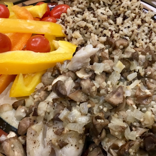 Zesty Tilapia with Mushrooms