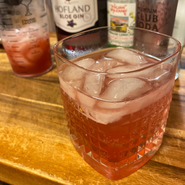 Sloe Gin Fizz Cocktail