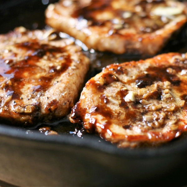 Pork Loin Medallions with Balsamic Vinegar