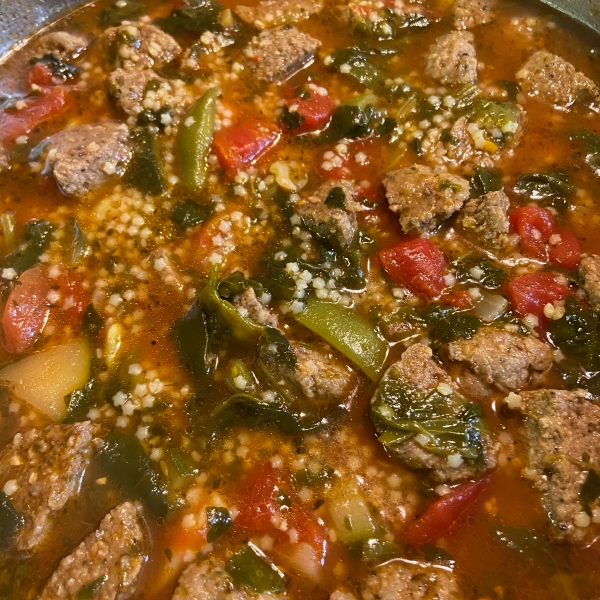 Hearty Italian Meatball Soup