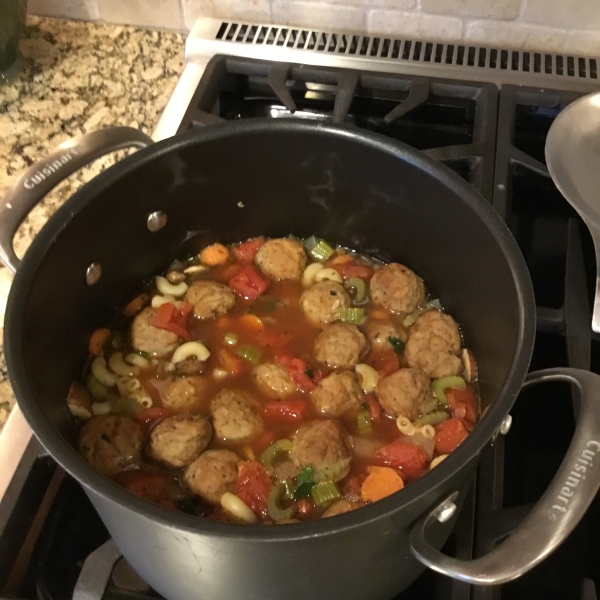 Hearty Italian Meatball Soup