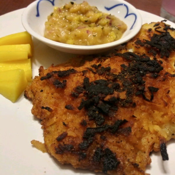 Coconut Tilapia with Apricot Dipping Sauce