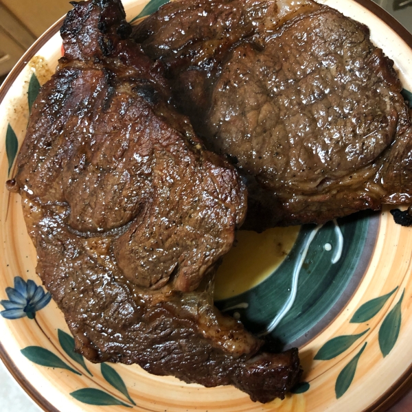 Marinated Rib-Eyes