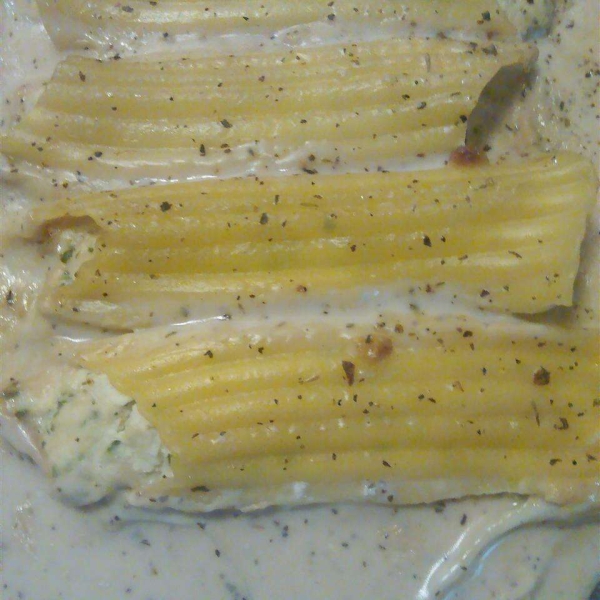 Crab-Stuffed Manicotti