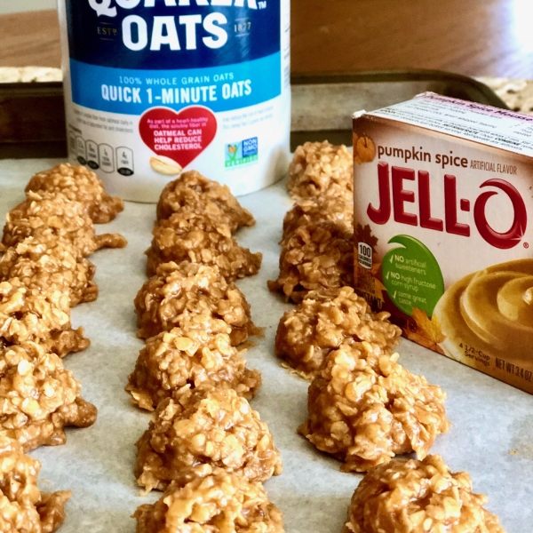 Pumpkin Spice No-Bake Cookies