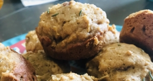 Healthy Roasted Cushaw Muffins with Rosemary Sea Salt