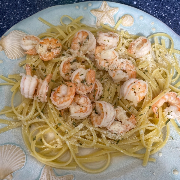 Garlic Shrimp Linguine