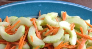 Cucumber, Carrot, and Ginger Salad