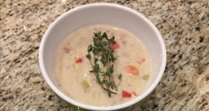 Chicken and Wild Rice Soup with Leeks