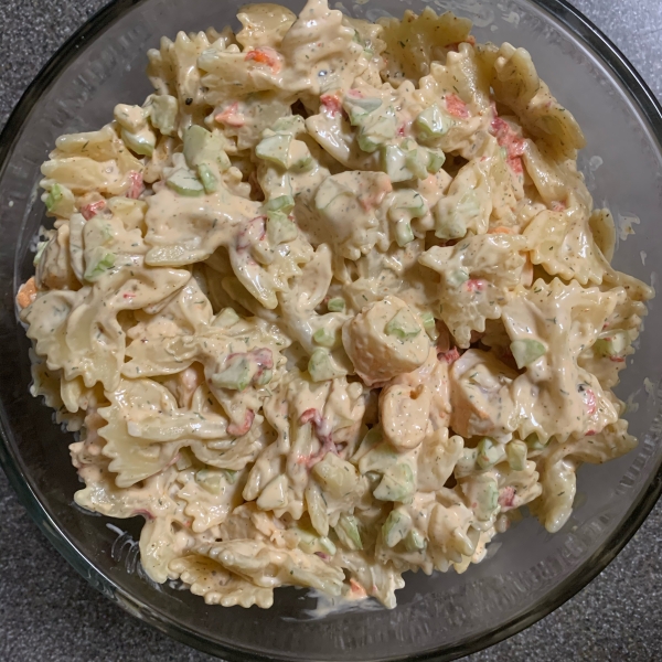 Shrimp and Pasta Shell Salad