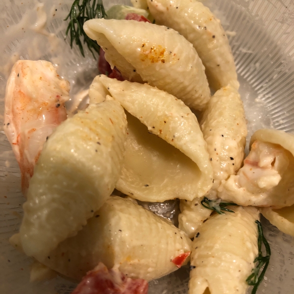 Shrimp and Pasta Shell Salad