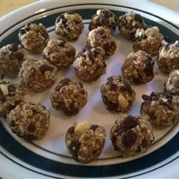 Chocolate Peanut Raisin Bites