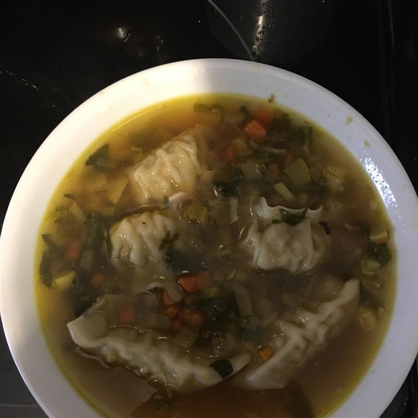 Quick Pot Sticker Soup