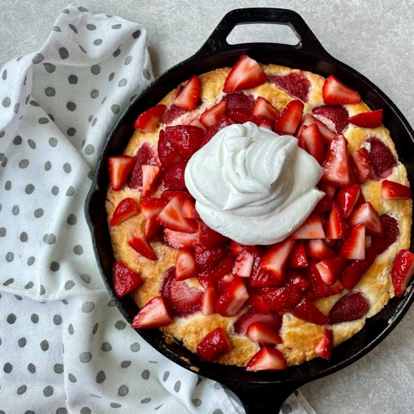 Skillet Strawberry Shortcake