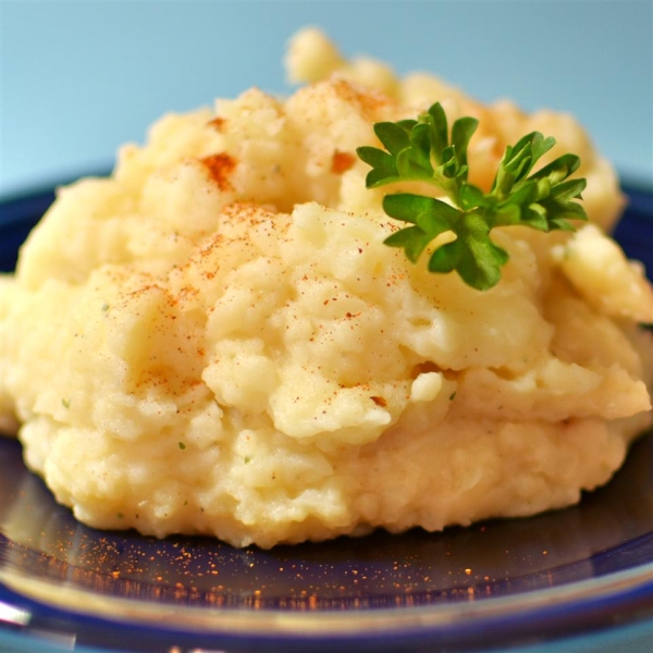 Slow Cooker Mashed Potatoes and Cauliflower