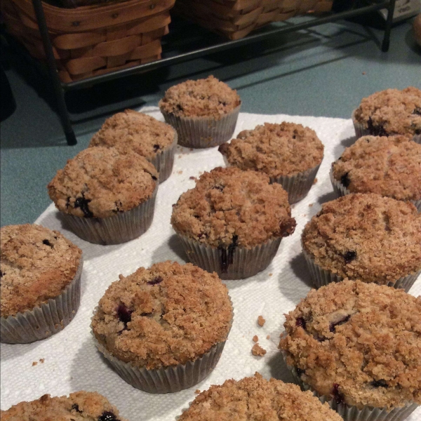 Sour Cream Blueberry Muffins