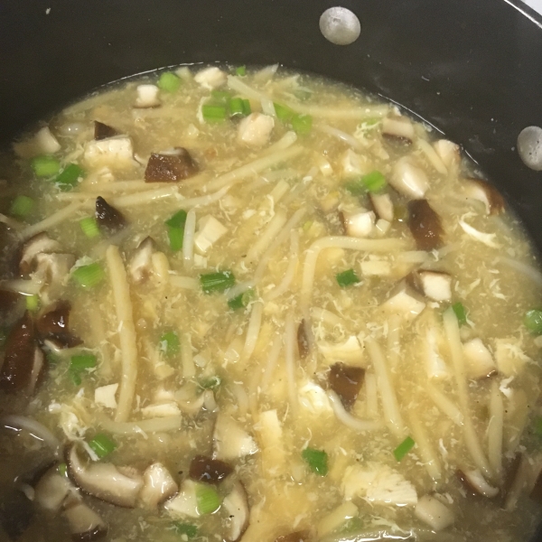 Hot and Sour Soup with Bean Sprouts