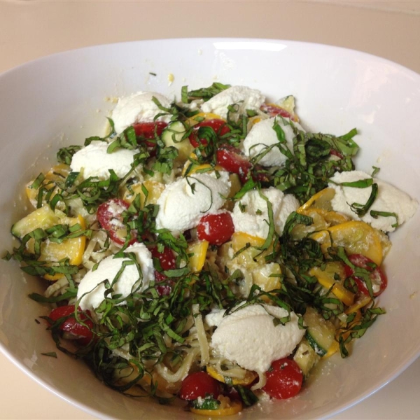 Linguine with Summer Squash, Tomatoes, and Basil