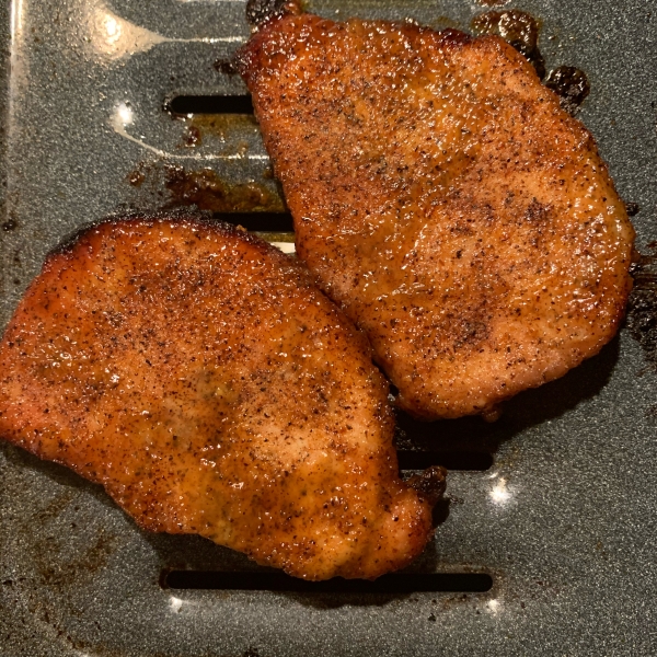 Maple-Mustard Glazed Pork Chops