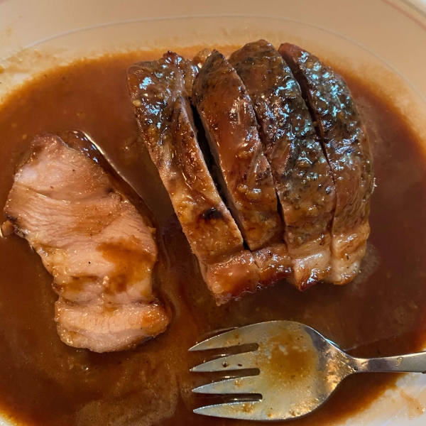 Roast Pork with Maple and Mustard Glaze