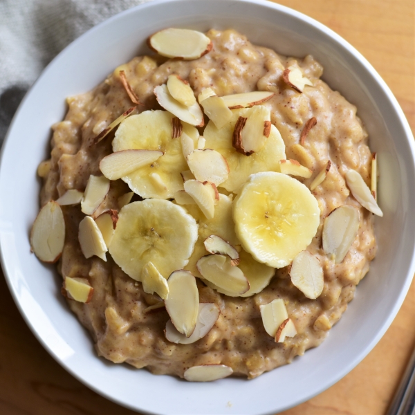 Almond Butter Banana Oats