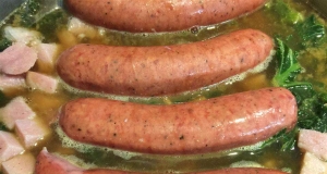 North German Gruenkohl (Kale) and Sausage